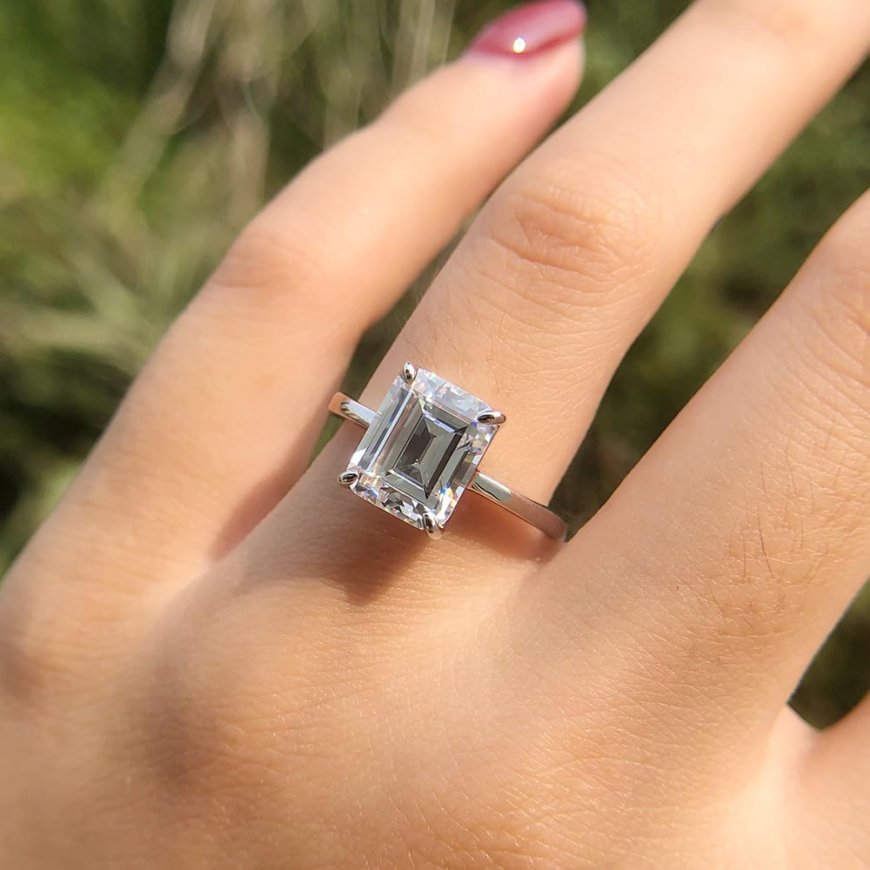 Design inspiration for emerald cut diamond rings
